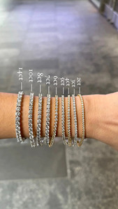 Pulsera de Diamantes Cultivados en Laboratorio con Certificación IGI, 3.00 CT, Cadena Ancha, Oro Sólido de 18K, 14K, 10K, Plata 925, Brazalete Estilo Hip Hop para Ella - Product Image 4