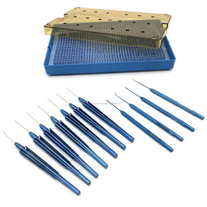 Juego de Curetas para Calázion de Primera Calidad, Kit de Instrumentos de Cirugía Oftálmica, Curetas Quirúrgicas Oculares de Titanio y Acero Inoxidable Reutilizables, CE ENT - Product Image 1
