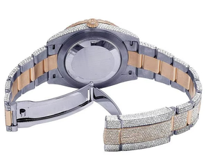 Estilo Popular VVS Moissanite Diamond Dos tonos Mecánico Automático Iced Out Reloj Hip Hop Busto Abajo Tachonado Moda DE LA India - Product Image 5