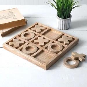 Boîte de dominos en bois avec dominos faits à la main, jouets promotionnels et jeux de société pour enfants et adultes, fabriqués en Inde - Product Image 1