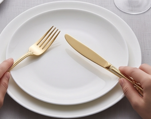 Elegant Gold Plated Flatware Set With Mirror Polish <b>Knife</b> <b>Fork</b> Spoon Dishwasher Safe Metal Cutlery For Wedding - Product Image 2