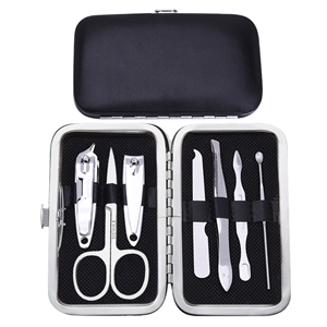 Professional Durable Portable 7 Piece Stainless Steel Manicure Pedicure Set <b>Nail</b> Clipper Beauty Care Tools Kit Travel <b>Case</b> - Product Image 1