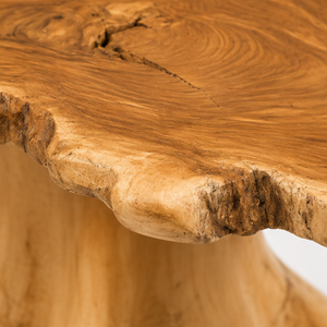 Table basse ARTERRA de luxe moderne en racine de teck de forme irrégulière, table d'appoint en bois de récupération organique pour salon et hall d'hôtel - Product Image 2