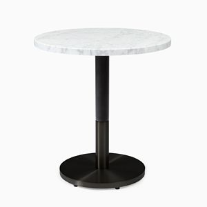 Marble Top Natural <b>Black</b> <b>Coffee</b> <b>Table</b> Housekeeping Center <b>Table</b> With Unique Metal Base Wholesale at Cheap Price - Product Image 5