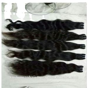 Extensión de cabello virgen indio-100% Paquetes de cabello humano indio crudo natural Cabello de un solo donante No Chemical March Expo Producto - Product Image 1