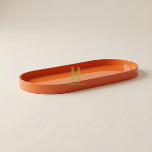 Plateau rectangulaire en laque de haute qualité, plateau de service écologique et imprimé sur mesure pour le service et la décoration, en provenance du Vietnam - Product Image 4