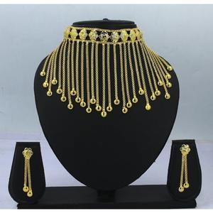 Necklace With Earrings <b>Jewellery</b> <b>Set</b> Goldplated Pure Brass High Quality Uae Dubai Necklace Design Necklace <b>Jewellery</b> <b>Set</b> - Product Image 2