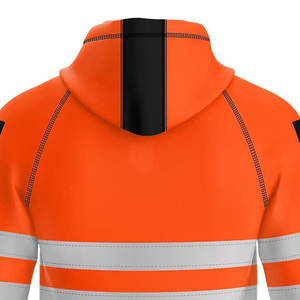 Sudaderas de trabajo de alta visibilidad con reflectores, logotipo y talla personalizados, nuevas y de primera calidad, para minería y construcción. - Product Image 4