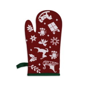 Christmas Printed Design 100% Cotton Customized <b>Oven</b> Mitten at Cheapest Price Manufacturer in India. - Product Image 3