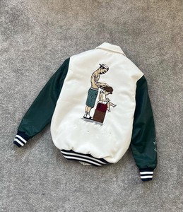 Custom Winter Wool Varsity <b>Jacket</b> Men High Street Style Letter Heated Windproof Anti-Bacterial University College Baseball - Product Image 2
