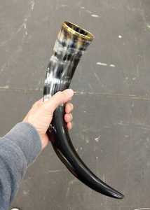 Tasses à café tendance en forme de corne de Viking, écologiques, légères, recyclables, grande capacité, modernes, luxueuses, faites à la main, pour fêtes, bière, vin, d'Inde - Product Image 1