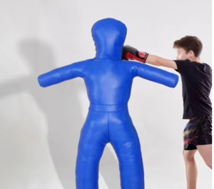 Maniquí de Entrenamiento PROFIT SPORTS para Grappling, Boxeo, MMA, Práctica de Lucha, Ejercicios de Artes Marciales, Inflable de PU Azul - Product Image 1