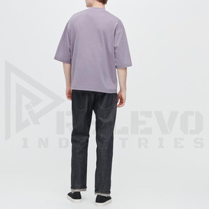 เสื้อยืดคอตตอนผสมเนื้อหนัก 280 GSM สำหรับผู้ชาย ผ้าหนาทนทาน ทรงโอเวอร์ไซส์ สตรีทแวร์ คุณภาพพรีเมียม - Product Image 3