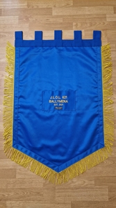 Bandera Conmemorativa del Duque de Edimburgo, Bandera Masónica Personalizada para Logia, Franja Dorada, Azul y Naranja, Estilo Parche de Tela Rectangular, Recuerdo - Product Image 4