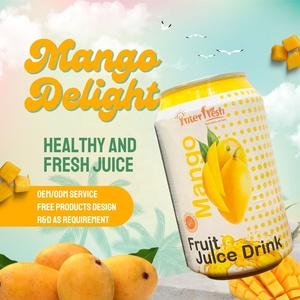 Boisson au jus de fruit purée de mangue, faible en gras, naturelle, délicieuse, énergétique, saine, boisson instantanée, fraîchement pressée, OEM privé - Product Image 3