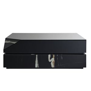 Tavolino da caffè Wenona con finitura nera a specchio - Product Image 3