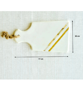 Tabla de Cortar de Mármol Ecológica, Apta para Lavavajillas, Rectangular, con Cuchillo para Queso - Product Image 3