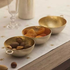 Decorative Handmade Brass Serving Bowl Ideal For Serving Dry Fruits Snacks And Traditional Indian Sweets - Product Image 2