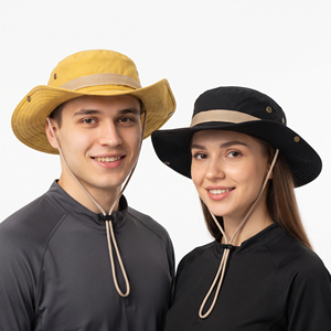 Sombrero para el Sol con Protección UV, Ala Ancha, Estilo Boonie, para Hombres y Mujeres, Ideal para Senderismo, Camping, Playa, Unisex - Product Image 1