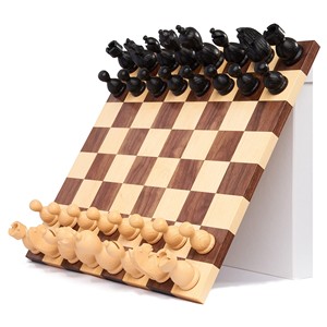 Juego de Ajedrez Tradicional de Madera de Teca con Piezas Ponderadas, Decoración para el Hogar, Venta al por Mayor, Moradabad, India - Product Image 4