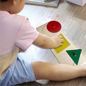 Mini Hojas Montessori, Juguetes para Bebés, Rompecabezas Coloridos de 3 Formas, Juguetes para Bebés de 6 a 12 Meses, 1, 2 y 3 Años - Product Image 6