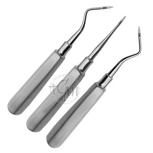 เครื่องมือถอนฟันแบบมืออาชีพ ทำจากสแตนเลส รุ่น Advanced Design Root Elevator สำหรับการผ่าตัดถอนฟัน - Product Image 4