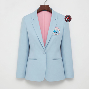 Vêtements de bureau formels sur mesure pour femmes, uniforme de qualité supérieure, blazer Jack and Jill America |   Bleu marine pour une cérémonie d'anniversaire - Product Image 3