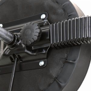 Sgabello da Salone Regolabile con Supporto per la Schiena, Girevole a 360 Gradi, Altezza 19-25 Pollici, Nero - Product Image 4