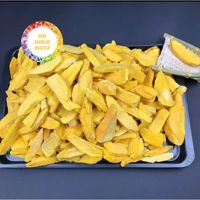 Best verkochte gevriesdroogde vruchten: banaan, mango, perzik, jackfruit, drakenvrucht, rambutan, vijg, ananas, aardbei, kiwi, durian, Vietnam.
