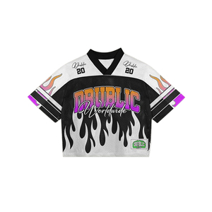 Camiseta Deportiva Corta de Malla Blanca con Llama, Estilo Universitario, para Mujer, Número 88, Ropa Urbana, Camisa Atlética - Product Image 4