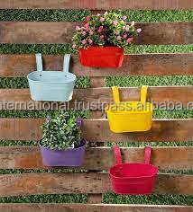 Nique-florero decorativo para el hogar, jardín y balcón, macetas de metal para macetas, producto en venta - Product Image 4