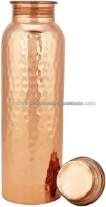Botella de agua de cobre tradicional Premium Suministro directo de fábrica para curación Ayurvédica y distribución global desde la India - Product Image 6