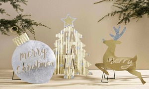 Decoraciones Navideñas al por Mayor, Letrero Metálico con Letras, Calendario de Adviento de Madera, Aldea con Luces LED, Reno, Árbol, Adorno de Mesa, Regalos - Product Image 6