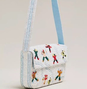 Sac à bandoulière élégant pour femme, fait main, brodé de perles de verre, imprimé en typographie, idéal pour les soirées et occasions spéciales - Product Image 1