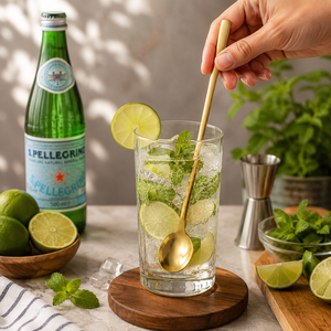 Cuillère à cocktail en cuivre, cuillère de bar à long manche, agitateur pour barman, mélangeur de boissons pour bar, café, mocktail, cuisine, maison, profession - Product Image 3