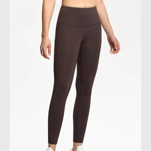 Leggings Deportivos de Cintura Alta para Mujer, 100% Algodón, Pantalones de Yoga con Bolsillo Lateral Invisible, Elásticos, Ropa Deportiva Sostenible - Product Image 2