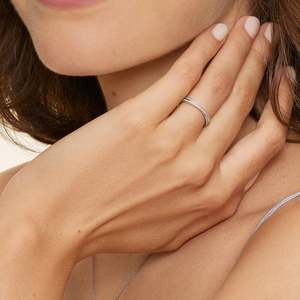 Twisted Diamond Band <b>Ring</b> Double Row Pavé Criss <b>Cross</b> Wedding Band Dainty Stackable Rose Gold <b>Ring</b> Elegant - Product Image 6