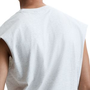 Camiseta sin Mangas de Algodón para Hombre, Corte Holgado, Suave y Transpirable, para Fitness y Uso Diario, Proveedor OEM ODM - Product Image 4