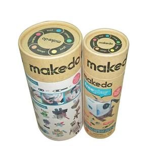 Emballage personnalisé en tube de papier pour puzzles, impression personnalisée avec couvercles en carton/tôle, boîtes cylindriques rondes biodégradables - Product Image 3