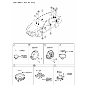 Grandeur/Azera Nouveaux interrupteurs et commandes gauche 96320D4200 - Product Image 2