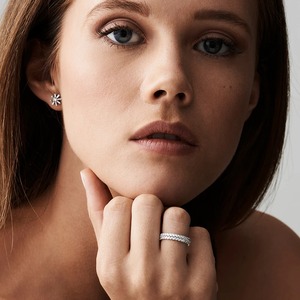 Sustainable Bridal Jewelry 1.82 Carat Double Row Marquise Lab Grown Diamond Wedding <b>Ring</b> 14K <b>Gold</b> Prong <b>Set</b> Multi Stone Band - Product Image 4