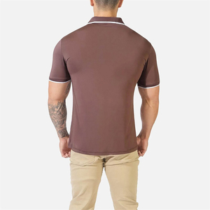 Camisetas Polo de Algodón de Color Sólido al por Mayor para Hombre, Camisetas Polo de Golf de Manga Corta de Algodón - Product Image 3