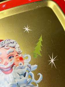 Cartoon Santa Face <b>Decorative</b> <b>Plate</b> metal Handpainted Christmas Party Retro Cartoon Santa Face <b>Decorative</b> <b>Plate</b> Metal Handpaint - Product Image 4