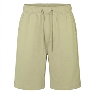 Pantalones Cortos Bermuda para Hombre, 100% Algodón, Cintura Media, Cierre con Cordón, Color Sólido, Casuales, Transpirables, de Punto - Product Image 4