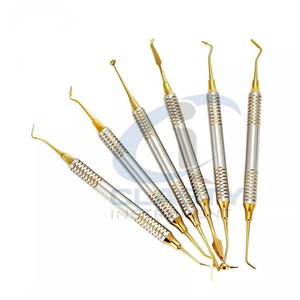 Equipo Médico Dental, Juego de Instrumentos Quirúrgicos Dentales, Mango Manual con Diseño Acanalado, Color Azul, Clase I, 6 Piezas - Product Image 3