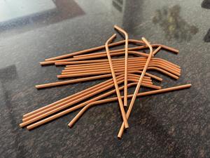 Paille réutilisable en cuivre écologique pour les bienfaits détoxifiants, boissons froides, café glacé, jus, smoothies, gobelets, style de vie moderne - Product Image 4