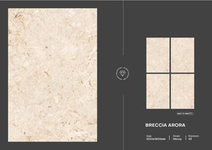กระเบื้องพอร์ซเลนคุณภาพเยี่ยม ขนาด 120x180 ซม. หนา 9 มม. ผิวเงา ทนทาน - Product Image 6
