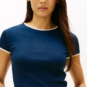 T-shirt col rond pour femme, imprimé, haute qualité, dernier style, vente chaude, t-shirts d'été pour femme - Product Image 6