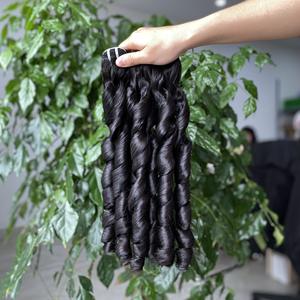 Bundles de cheveux ondulés bouclés birmans naturels longue longueur pleine Texture brute non traitée Style droit Extensions de cheveux humains expédition dans le monde entier - Product Image 5