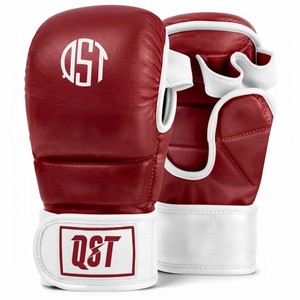 Gants d'entraînement de boxe QST en cuir PU, gants de sparring professionnels, équipement d'entraînement d'arts martiaux, rembourrage respirant avec velcro - Product Image 6